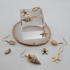 Sea Shell Fashion Earrings 5 Pairs